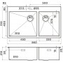 Кухонная мойка Omoikiri Akisame 86-2 Side GB