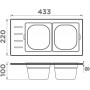 Контейнер для мойки Omoikiri DC-02-2 IN