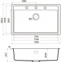 Кухонная мойка Omoikiri Sintesi 79 GB-Графит