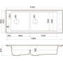 Кухонная мойка Omoikiri Sintesi Pro 114-2-U/I MO-Мокко