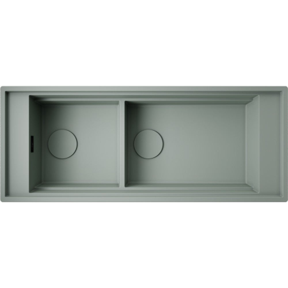 Кухонная мойка Omoikiri Sintesi Pro 114-2-U/I WG-Wind green