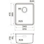 Кухонная мойка Omoikiri Omi 37-U/I Ultra IN-Нержавеющая сталь