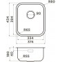 Кухонная мойка Omoikiri Omi 38-U/I IN-Нержавеющая сталь