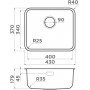 Кухонная мойка Omoikiri Omi 43-U/I Ultra Mini IN-Нержавеющая сталь