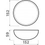 Мини-салатник из керамики Omoikiri DB-01 OL